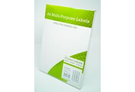 A4 Multipurpose Labels 18 Per Sheet 63.5 x 46.6mm (White) Pk of 100