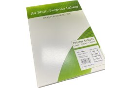 A4 Multipurpose Labels 10 Per Sheet 99.1 x 57mm (White) Pk of 100