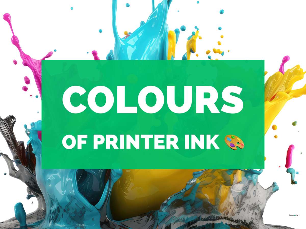 Colours of printer ink CYMK