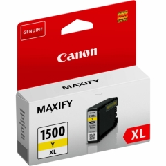 9195B001 | Original Canon PGI-1500XLY Yellow ink, contains 12ml of ink Image
