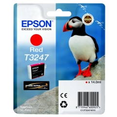 Original Epson T3247 (C13T32474010) Ink cartridge red, 980 pages, 14ml Image