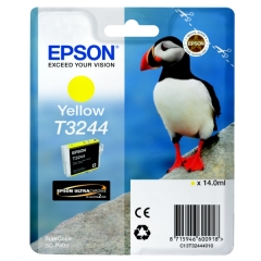 Original Epson T3244 (C13T32444010) Ink cartridge yellow, 980 pages, 14ml Image