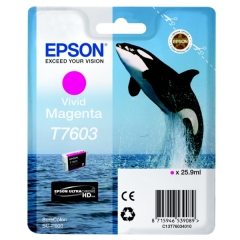Original Epson T7603 (C13T76034010) Ink cartridge magenta, 1.4K pages, 26ml Image