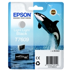 Original Epson T7609 (C13T76094010) Ink cartridge bright bright black, 1.2K pages, 26ml Image