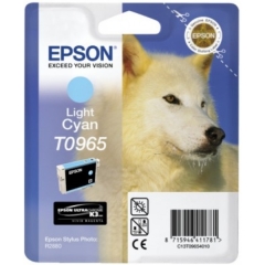 Original Epson T0965 (C13T09654010) Ink cartridge bright cyan, 865 pages, 11ml Image
