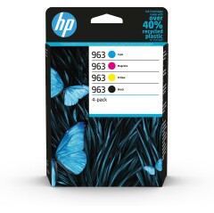 1 Full Set of Original HP 963 Ink Cartridges 57ml of Ink (4 Pack) Image