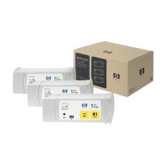 HP C5069A/81 Ink cartridge yellow, 3x1K pages 680ml Pack=3 for HP DesignJet D 5800/5000 Image