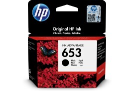 Original HP 653 (3YM75AE) Ink cartridge black, 360 pages, 6ml