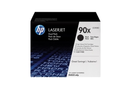 CE390XD | Twin pack of HP 90X Black Toners, 2 x 24,000 pages