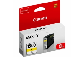 9195B001 | Original Canon PGI-1500XLY Yellow ink, contains 12ml of ink