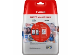 Canon 1 X PG-545XL ,1 X CL-546XL Multi Pack + 50 sheets 6x4 Photo Paper