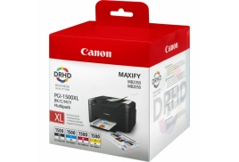 Original Canon PGI-1500 XLCMYBK (9182B004) Ink cartridge multi pack, 34ml + 3x12ml, Pack qty 4
