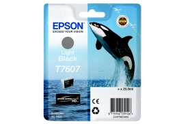 Original Epson T7607 (C13T76074010) Ink cartridge gray, 1000 pages, 26ml
