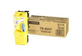 1T02FZAEU0 | Original Kyocera TK-825Y Yellow Toner, prints up to 7,000 pages