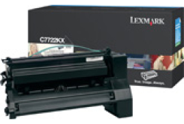 Lexmark C7722KX Toner cartridge black, 15K pages/5% for Lexmark C 772