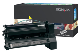 Lexmark C782X1YG Toner cartridge yellow return program, 15K pages ISO/IEC 19752 for Lexmark C 782