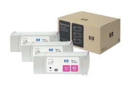 HP C5068A/81 Ink cartridge magenta, 3x1K pages 680ml Pack=3 for HP DesignJet D 5800/5000