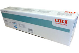 Original OKI ES8460 Cyan toner, prints up to 9,000 pages