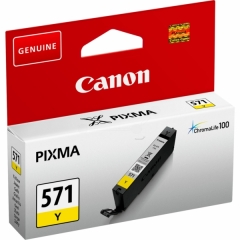 Canon CLI-571Y Yellow ink, contains 7ml of ink, 0388C001 Image