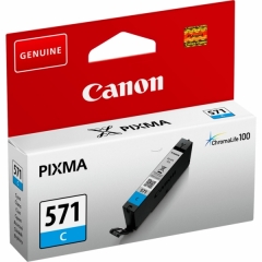 Canon CLI-571C Cyan ink, contains 7ml of ink, 0386C001 Image