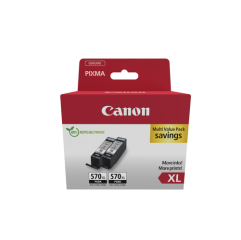 Canon PGI-570XL Black inks, twin pack, 2 pc(s), 0318C010 Image