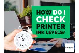 How do I check printer ink levels?
