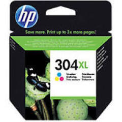 Original HP HP 304XL (N9K07AE)  colour Ink Cartridge Image