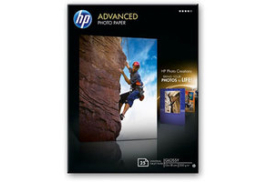 HP Advanced Photo Paper, Glossy, 250 g/m2, 13 x 18 cm (127 x 178 mm), 25 sheets
