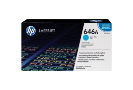 CE031A | HP 646A Cyan Toner, prints up to 12,500 pages