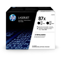 CF287XD | Twin pack of HP 87X Black Toners, 2 x 18,000 pages Image