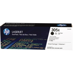 CE410XD | Twin pack of HP 305X Black Toners, 2 x 4,000 pages Image