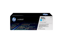 CE411A | HP 305A Cyan Toner, prints up to 2,600 pages