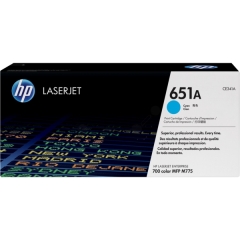 CE341A | HP 651A Cyan Toner, prints up to 16,000 pages Image