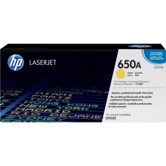 CE272A | HP 650A Yellow Toner, prints up to 15,000 pages Image
