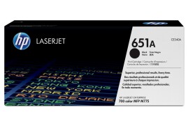 CE340A | HP 651A Black Toner, prints up to 13,500 pages