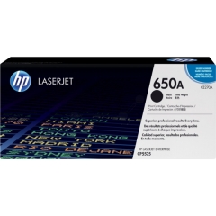 CE270A | HP 650A Black Toner, prints up to 13,500 pages Image