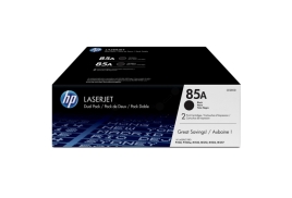 CE285AD | Twin pack of HP 85A Black Toners, 2 x 1,600 pages