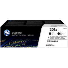 CF400XD | Twin pack of HP 201X Black Toners, 2 x 2,800 pages Image