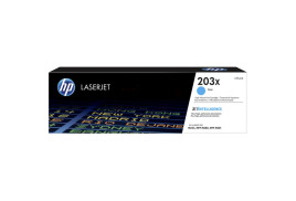 CF541X | HP 203X Cyan Toner, prints up to 2,500 pages