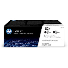 CF283XD | Twin pack of HP 83X Black Toners, 2 x 2,200 pages Image