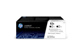 CF283XD | Twin pack of HP 83X Black Toners, 2 x 2,200 pages