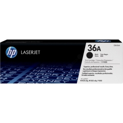 CB436A | HP 36A Black Toner, prints up to 2,000 pages Image