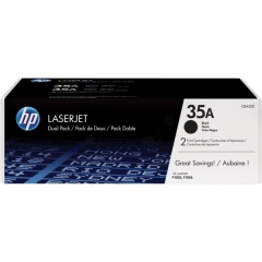 CB435AD | Twin pack of HP 35A Black Toners, 2 x 1,500 pages Image
