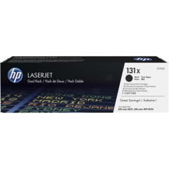 CF210XD | Twin pack of HP 131X Black Toners, 2 x 2,400 pages Image