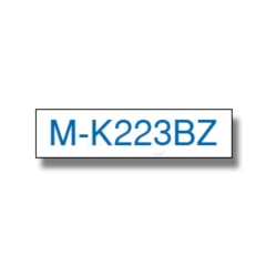 Brother MK-223BZ DirectLabel blue on white 9mm x 8m for Brother P-Touch M 9-12mm Image