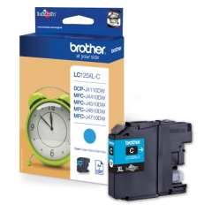 LC125XLC | Original Brother LC-125XLC Cyan ink, prints up to 1,200 pages, contains 8ml of ink Image