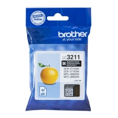 LC3211BK | Original Brother LC-3211BK Black ink, prints up to 200 pages Image