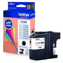 LC223BK | Original Brother LC-223BK Black ink, prints up to 550 pages, contains 12ml of ink Image