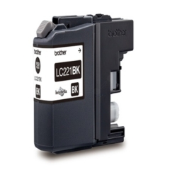 LC221BK | Original Brother LC-221BK Black ink, prints up to 260 pages, contains 7ml of ink Image