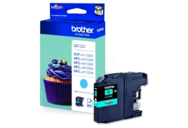 LC123C | Original Brother LC-123C Cyan ink, prints up to 600 pages, contains 6ml of ink